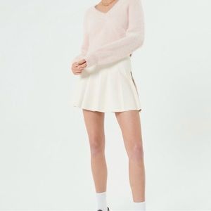 Sunday Best Olive Vegan Leather Miniskirt